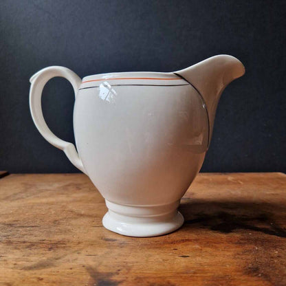Vintage Antique Newhall Royal Ware Art Deco Banded Milk Jug