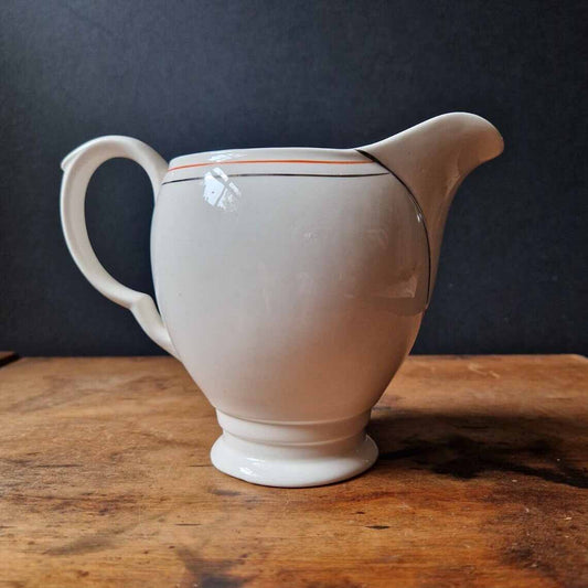 Vintage Antique Newhall Royal Ware Art Deco Banded Milk Jug