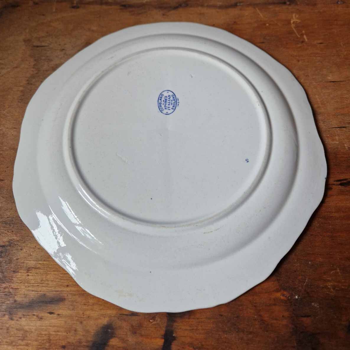 Vintage Spode Copeland England Italian Blue and White Sectional Plate