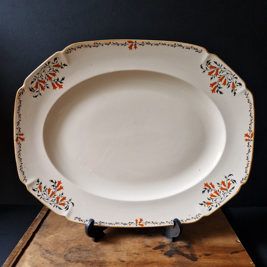 Vintage Art Deco Royal Ivory John Maddock Serving Plate Platter